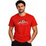 Etifa Tekstil Etifa Atatürk Gözleri ve Beyaz Imza Baskılı Unisex %100 Pamuk Premium Kırmızı Tişört - 3XL