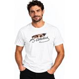 Etifa Tekstil Etifa Atatürk Gözleri ve Siyah Imza Baskılı Beyaz Unisex %100 Pamuk Premium Tişört