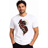 Etifa Tekstil Etifa Atatürk Portre Türk Bayrağı Temalı Premium Unisex %100 Pamuk Beyaz Tişört