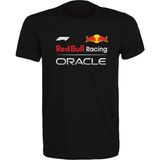 Etifa Tekstil Unisex Siyah %100 Pamuk Regular Fit Tişört – Red Bull Oracle F1 Baskılı, Günlük & Spor T-Shirt - 2XL