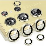 Etiget Samsung Galaxy S24 Ultra Kamera Lens Koruyucu ''Safir Cam & Kolay Kurulum'' (Sarı) - Açık Sarı