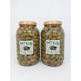 ETİK YERLİ ÜRÜNLER Memecik Cinsi Dilme Tatlanmış Zeytin 2'li Paket 3 Kg+3 Kg - 6 kg