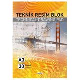 Etika A3 Teknik Resim Blok - 30 Yaprak, Profesyonel Mühendislik ve Mimarlık Çizim Defteri, Ofis ve Okul İçin Kaliteli Kırtasiye Ürünü