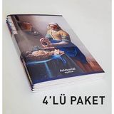 Etika Art Journal 4'lü A6 Çizgili Defter Seti | Hafif kağıt, renkli karton kapak, tel dikişli 4'lü set – sanat ve not için ideal 36 yaprak - 72 sayfa