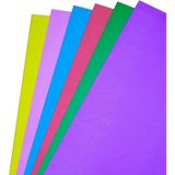 Etika Karışık Renkli Mukavva 35x50 cm 6'li Paket - 1.0 mm Kalınlık - 6 Farklı Canlı Renk, Oku