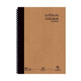 Etika Natural Journal A5 Spiralli Defter – Sert Kapak Kareli 160 Sayfa – Not, Ofis, Hediye, Günlük Defter