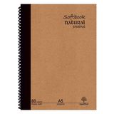 Etika Natural Journal A5 Spiralli Sert Kapak Defter – 80 Yaprak (160 Sayfa), Çizgili – Günlük, Ofis ve Hediye Kullanımı İçin Not Defteri