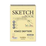 Etika Sahra A5 Eskiz Defteri - 90 gr. 100 yaprak Spiralli Kaliteli Sanatçı Çizim Defteri