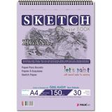Etika Sketchbook Zigana A4 Spiralli 150 gr 30 Yaprak Eskiz Defteri