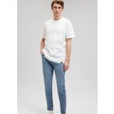 Etiket Detaylı Beyaz Basic Tişört Loose Fit/Bol Rahat Kesim 0611824-70057 Beyaz-70057 XXXL