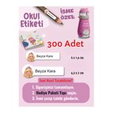 Etiketçi Paşa 300 Adet Barbie Okul Etiketi Kişiye Özel Isme Özel Kalem Etiketi Defter Etiketi Kitap Etiketi