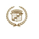 Etiketçilere Özel Cadillac Kelebek Cama Özel Sticker Takım 2 Adet - 10x10cm - Altın