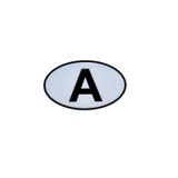 Etiketçilere Özel Reflektif Sticker A Avusturya Harfi Sticker