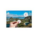 Etiketi Kırmızı Kalp Şekilli Mat Sticker 3.5 Cm (40 Adet)