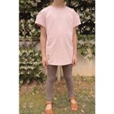 Etiketli Tunik 4-12 Yaş Pudra Pembe