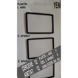 ETİKETLİK FİYATLIK 312-L TİP ASKILI EMLAK VİTRİN ÇERÇEVE - 12 ADET - 8 FARKLI RENK SEÇENEĞİ