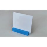 Etiketlik Fiyatlık - Kafe/pastane Silinebilen Beyaz Etiket - Ahşap Stand - 12 Adet (Siyah) - 41 Delft Blue