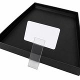 ETİKETLİK FİYATLIK - TEPSİ ALTI AYAKLI PVC ETİKET 75 X 45mm - 12 ADET (BEYAZ)