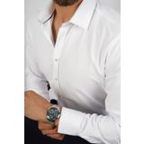 Etikmen Beyaz Baklava Desen Slimfit Hediye Kutulu Erkek Gömlek XL