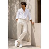 Etikmen Erkek Ekru Relax Fit Bağcıklı Baggy Pantolon - 2XL