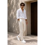 Etikmen Erkek Ekru Relax Fit İpli Baggy Pantolon