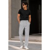 Etikmen Erkek Gri Relax Fit Bağcıklı Baggy Pantolon