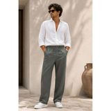 Etikmen Erkek Haki Relax Fit Bağcıklı Baggy Pantolon - S