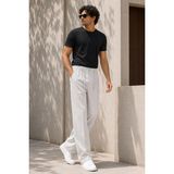 Etikmen Erkek Taş Gri Relax Fit Bağcıklı Baggy Pantolon - Taş Grisi
