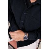 Etikmen Lacivert Düz Oversize Oduncu Erkek Gömlek - 2XL