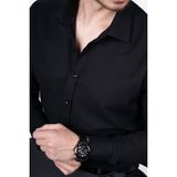 Etikmen Optik Siyah Slimfit Erkek Gömlek - 2XL