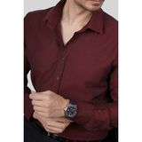 Etikmen Slimfit Erkek Gömlek Bordo Renk Casual Stil ile Normal Kalınlıkta Rahat Kullanım