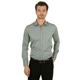 Etikmen Su Yeşili Slimfit Hediye Kutulu Erkek Gömlek XXL