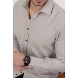 Etikmen Sütlü Kahve Düz Slimfit Oduncu Erkek Gömlek - XL