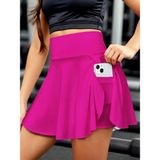 Etiler Collection Kadın Yüksek Bel Cepli Sandy Short Etek - Pembe - S - M