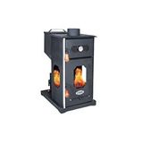 Etinova Comfort İf-06 Odun Ve Pelet Sobası - 3 Camlı Ve Fırınlı Siyah