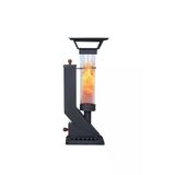 Etinova Compact İf-17 Camlı Alev Lambası Dış Mekan Pelet Soba - Siyah