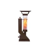 Etinova Compact If-18 Camlı Alev Lambası Dış Mekan Pelet Soba - Kahve