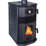 Etinova Exclusive İf-02 Fırınlı Odun Ve Pelet Sobası - Tek Camlı Izgara Fanlı