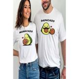 Etiole Papacado Mamacado Baskılı Tişört | Aile Kombin Avokado Tişörtü | Anne Baba Hediyesi