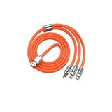 ETKA 3in1 Süper Hızlı 120w 6a Şarj Kablosu ( Type-c-micro Usb Lightning Uyumlu )