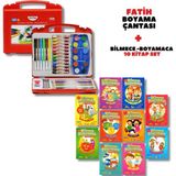 Etkinlikli Boyama Kitabı 10 Kitap - Fatih Boyama Seti Çantalı 47 Parça