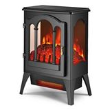 EtnaDecor Ignora Ayaklı Elektrikli Şömine 1950 Watt Siyah