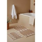 Etnik Desen 2’li Banyo & Klozet Paspas Takımı - Çok Renkli