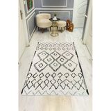 Etnik Desen Dijital Baskı Kaymaz Taban Halı H0001 Renkli 140 X 200