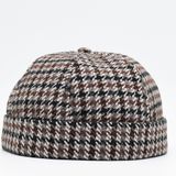 Etnik Desen Kısa Docker Şapka Vintage Cap Kasket