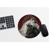 Etnik Desenli Atlar Mousepad 20 cm - Nostaljik - Halı Desenli Mousepad