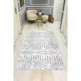 Etnik Desenli Dijital Baskı Kaymaz Taban Halı H0838 Renkli 140 X 200