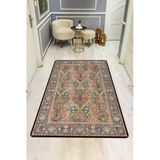 Etnik Desenli Dijital Baskı Kaymaz Taban Halı H0939 Renkli 140 X 200