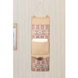 Etnik Garnili 3 Cepli Çok Amaçlı Askılı Duvar Tipi Dolap Içi Banyo Mutfak Düzenleyici Organizer 20 x 60
