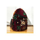 Etnik kilim desenli büyük boy unisex sırt çantası Desenli